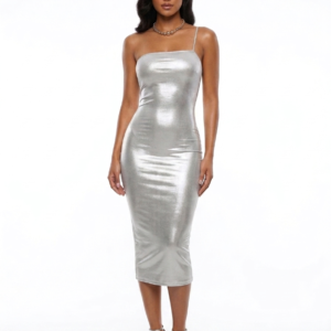 Vestido plata Forever 21