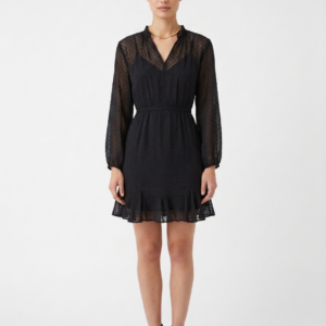 Vestido negro Loft